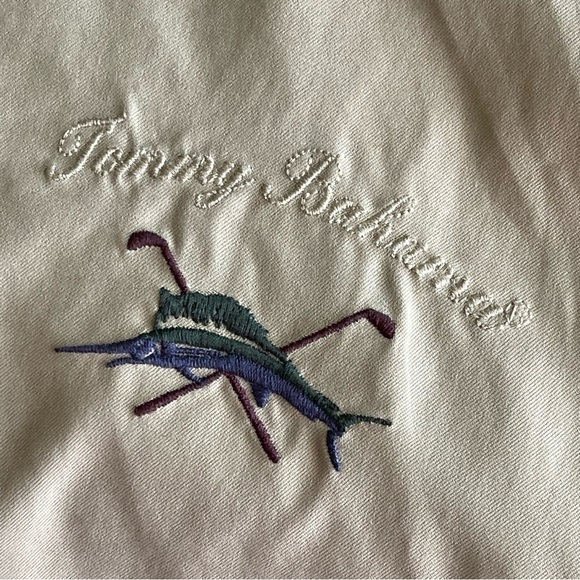 Men's Tommy Bahama Mercedes Benz Short Sleeve Golf Pullover Windbreaker size XXL - Picture 3 of 5